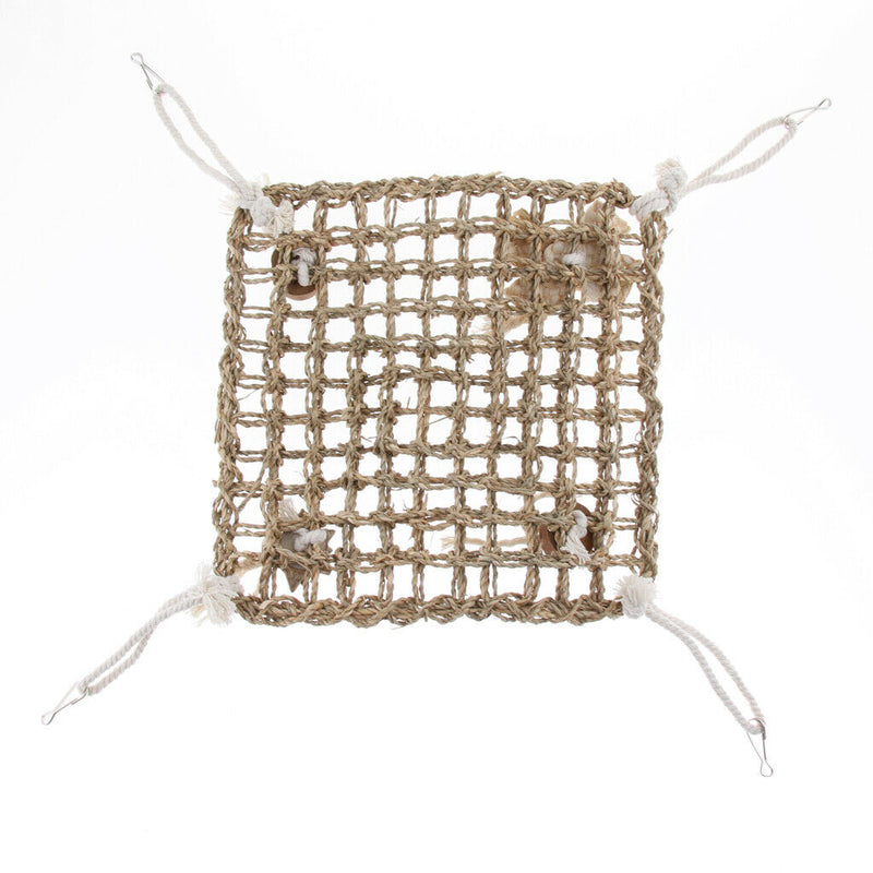 Bird Parrot Parakeet Budgie Cockatiel Cage Grass Hammock Swing Hanging Bite Chew