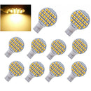 10pcs Super Bright 4.8W Warm White T10 Car Wedge 24SMD LED Light Bulb 12V