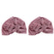 2pcs/set Women's Silk Sleeping Cap Night Sleep Hats Hair Care Scarves Bonnet