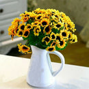 30cm Artificial Sunflower Bouquet Bush Silk Flowers Flower Floral Wedding Rose