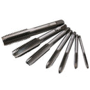 8pcs Hand Screw Thread Metric Plug Tap With Wrench Set M3/M4/M5/M6/M8/M10/M12
