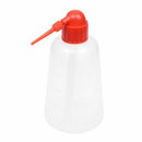 Red Cap Clear White Plastic Laboratory Measuring Squeeze Bottle 500ml I8W3