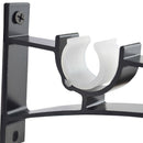 Double Curtain Rod Holders Set, Curtain Rod Brackets, Tap Right Into Window