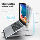 Ergonomic Aluminum Alloy Adjustable Height Tablet Stand Storage Laptop Holder