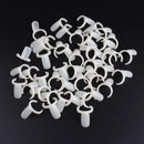 50x Polish UV Gel Color Pops Display Nail Art Ring Style Nail Tips Natural CYX