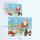 60PCS Christmas Santa Puzzles With Iron Box Of Kids Toys Ornament New Year SEAU