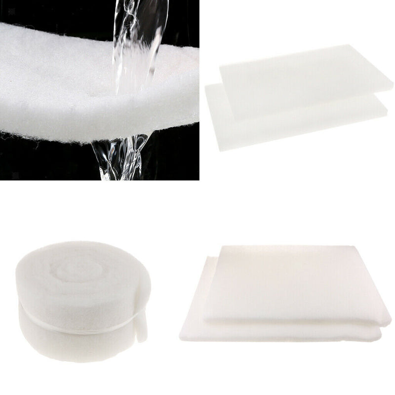 Aquarium Cotton Biochemical Filter Filtration Fish Tank Sponge Pad White,