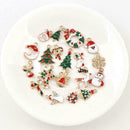 20x Alloy Enamel Mixed Christmas Charms Pendant Decor Craft Making Jewelry S7D3