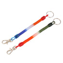 12pcs Plastic Spiral Key Chain Stretchable String Keyring Key  Craft