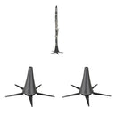 2PC Foldable Clarinet Stand Bracket 5-Leg Portable Durable Rack Parts Accessory