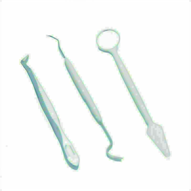 Dental Tartar Calculus Plaque Remover, Tooth Scraper, Dental Mirror Set_* E F5C1