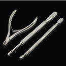 3x Nail Art Cuticle Spoon Pusher Remover Clipper Nipper Manicure Tool Set Kit ME