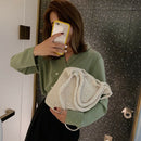 Weaving Hollow Paper Straw Bag Shoulder Bag Female Beach Bag, Girl Fashion