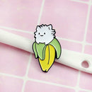 Creative Cartoon Cat Brooch Cute Badge Metal Pins Jacket Ornament (Style 2)