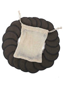 12PCS Makeup Removal Cotton Pad Reusable Bamboo Fiber Pads for Face Eye