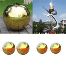 4 Packs Gazing Globe Mirror Ball in Golden Stainless Steel - 138 & 90mm / 4 &