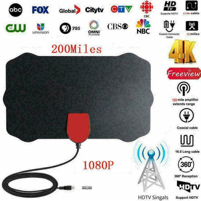 Antenna Digital HD Skywire-4K 200 Mile Range Antena-Digital Indoor HD 1080P Favo