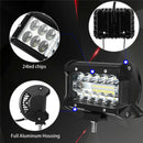 2Pcs 5 Inch 72 W Led Lamp Lights Bar Fog Lights Waterproof Driving Work Lig