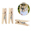 100PCS Clothes Photo Paper Peg Natural Wooden  Mini Clothespin Home Craft laps