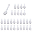 30 PCS Window Door Stopper child lock Drawer refrigerator Lock bendy protec Y6Q8