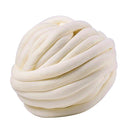 25 Meters Chunky Wool Yarn  Soft Bulky Arm Knitting Wool Roving Beige