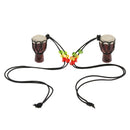 2 Pcs Djembe Pendant African Drum Jewelry Necklace for Children Gift E