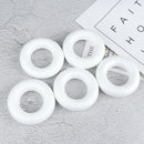 5pcs Polystyrene Styrofoam Foam ring White Craft Balls For DIY Christmas Part JR