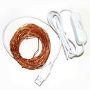 USB LED Photo Clips Lamp Garland Battery for Wedding Xmas Star Night (10m)  A