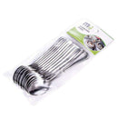 Lot de 12 Cuilleres a CafÃ© Ovales en Acier CafÃ© Expresso Acier Inoxydable C