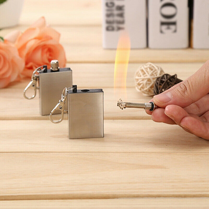 Portable Survival Fire Starter Flint Match Metal Lighter Hiking Camping To PLH