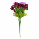 2PCS 40 Artificial Roses Flowers Bouquet Purple young bride
