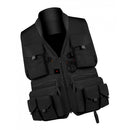 Multi Pocket Photography Hunting Fishing Vest Jacket Waistcoat  Fabric Black L