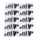 Human Evolution Motorcycle Car Stickers Personalized Vinyl Reflective Decals FT
