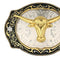 Men Classic Belt Buckle Western Cowboy Cowgirl Engraved Jean Belt