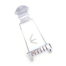 1X6 String Guitar Tailpiece Trapeze Open Frame Bridge Chrome For Archtop  FT
