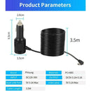New DC 12V/36V Dual USB 5V 3.1A Mini Car Charger Power Lighter Adapter N8C1