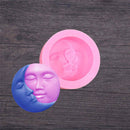 Sun Moon Faces Silicone Soap Molds Craft Molds DIY Handmade Soap Mould3C