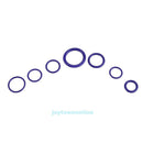 265x Assortment Kit Car HNBR A/C System Air Conditioning O Ring Seals Set Purple