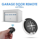 Round 433MHz Remote Control Garage Door Electric Gate Clone Key Fob (1pc)