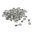 50pcs Blank Heart Bezel Key Lock Charms Pendants Jewelry Making Finding