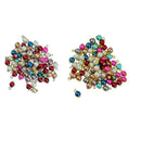 100Pcs Colors Flower Glass Pearls Charm Beads Pendant fit Necklace Bracelet