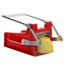 Stainless Steel French Fry Cutter Potato Vegetable Cutters 2 Blades, Red