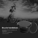 2pcs Bicycle Handlebar Plug Plastic Mountain Bike Grips End Covers (Black) A