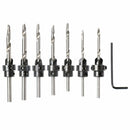 22 pcs Countersunk Drill Bit Set with Depth Adjustable stop wood countersun