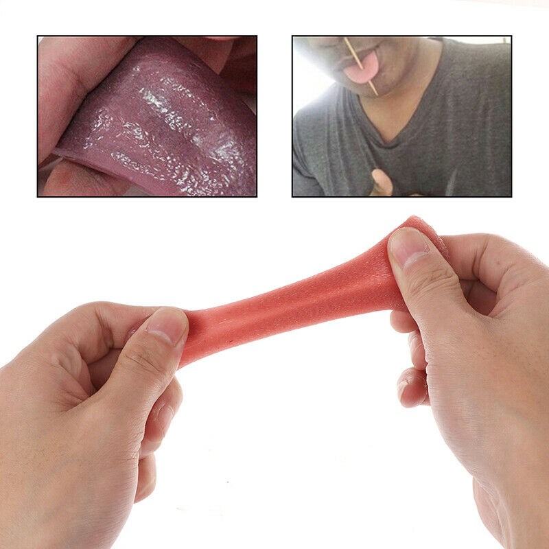1pc horror funny tricks whole person false simulation tongue decompression toyMO