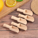 5Pcs Mini Wooden Scoops Bath Salt Spoon Candy Flour Spoon Scoops Kitchen Ute Nw