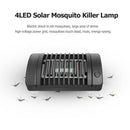 4LED Solar Mosquito Killer Lamp Electric Shock Insect Zapper Fly Trap Light