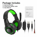 for Xbox one PS4 PC LED Game Headset Mic Stereo Surround Headphone 3.5mm Wired