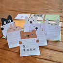 Folding Cute Mini Animal Card with Envelope Message Birthday Greeting Card Gifts