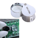 Portable Folding 30X21 Jewelers Magnifier Jewelry Store Magnifying Glass